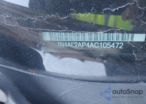 2010 Nissan Altima z USA, uszkodzony, nr VIN 14NAL2AP4AC105472